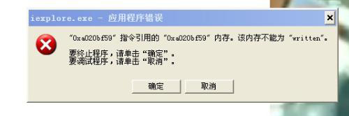iexplore.exe 應用程序錯誤